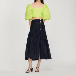 Gonna Lunga Arricciata>Sandro Paris Sale