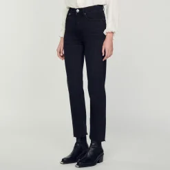 Jeans Dritti A Taglio Vivo><noscript><img width=