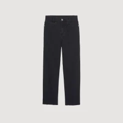 Jeans Dritti A Taglio Vivo><noscript><img width=