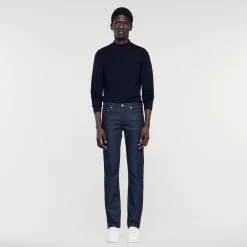 Jeans Dritti Con Lavaggio Waterless>Sandro Paris Outlet