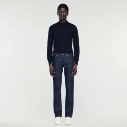 Jeans Dritti Con Lavaggio Waterless>Sandro Paris Outlet