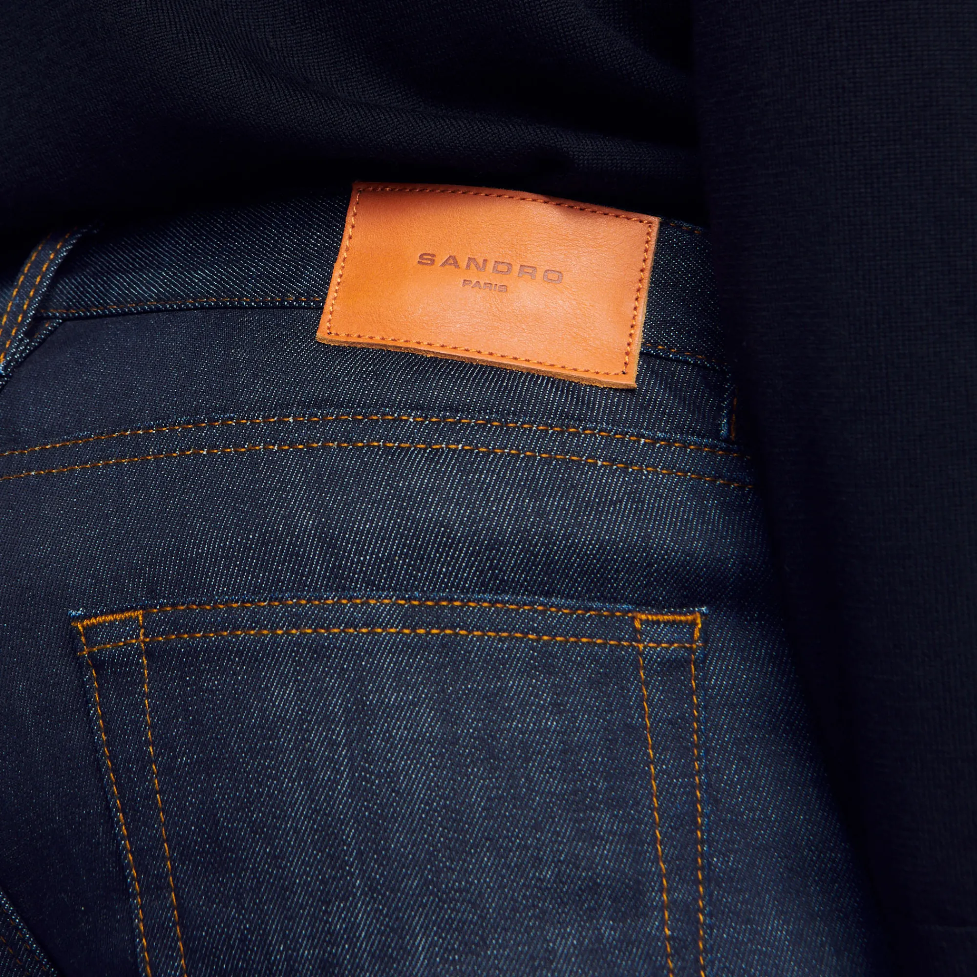 Jeans Dritti Con Lavaggio Waterless>Sandro Paris Outlet
