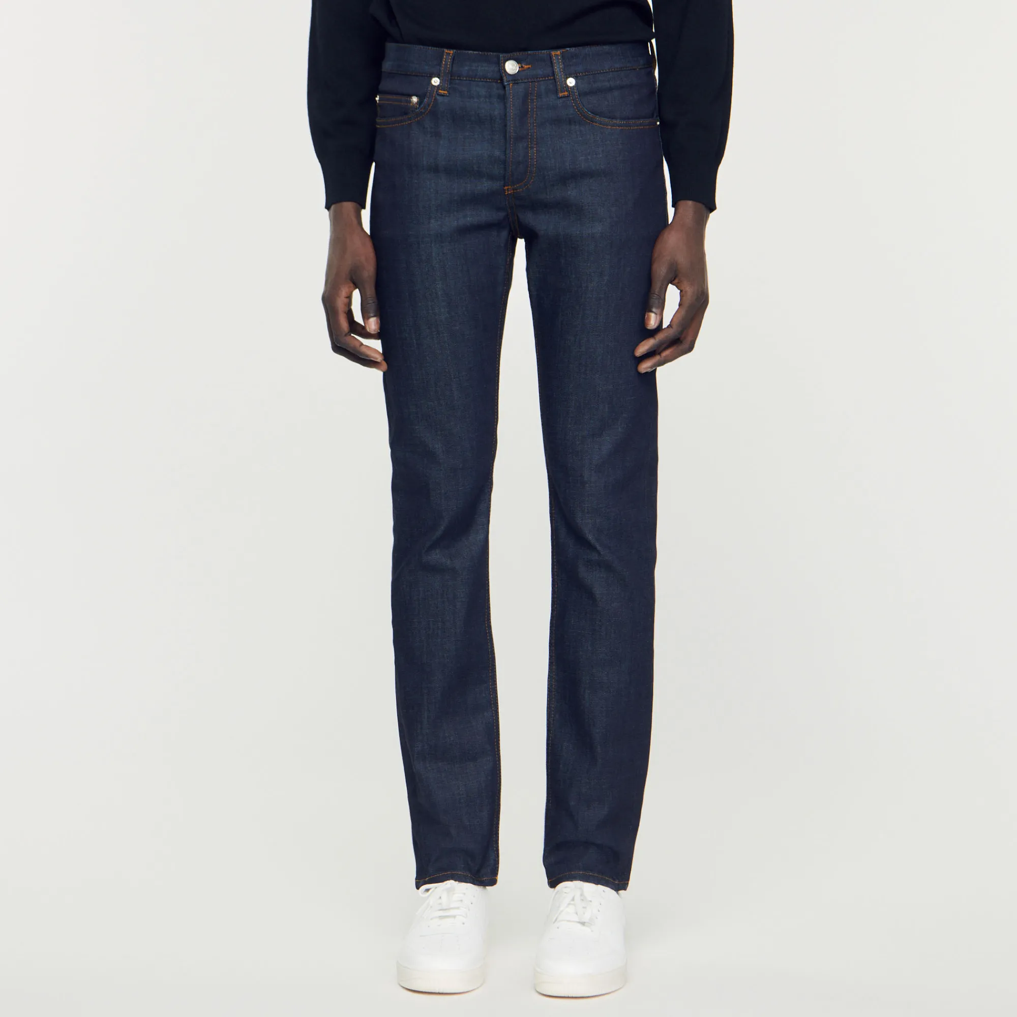 Jeans Dritti Con Lavaggio Waterless>Sandro Paris Outlet