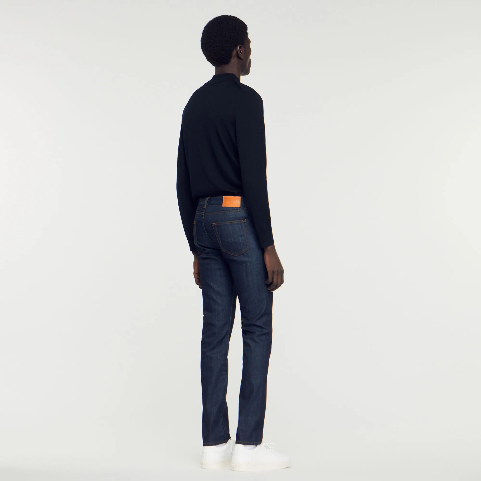 Jeans Dritti Con Lavaggio Waterless>Sandro Paris Outlet