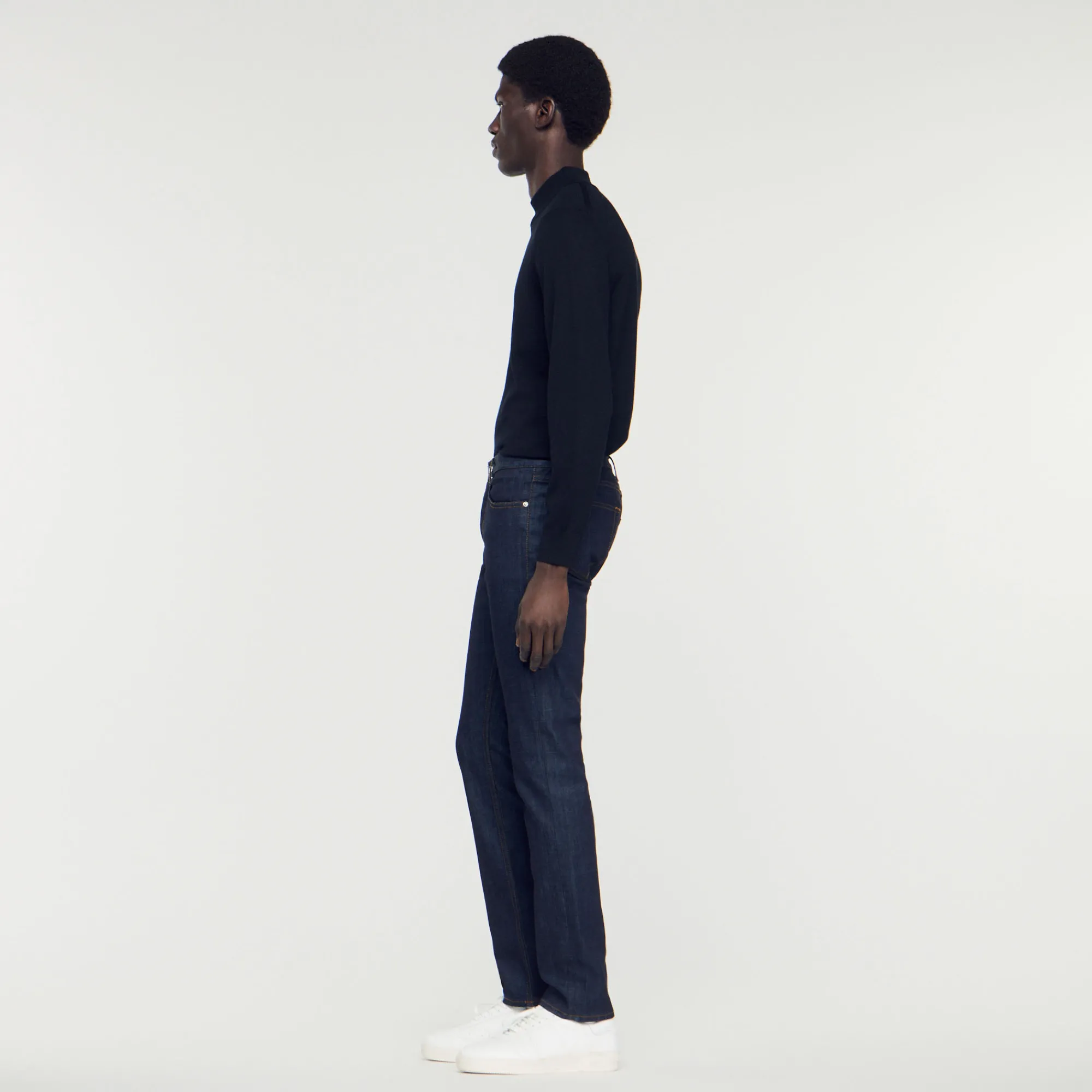 Jeans Dritti Con Lavaggio Waterless>Sandro Paris Outlet