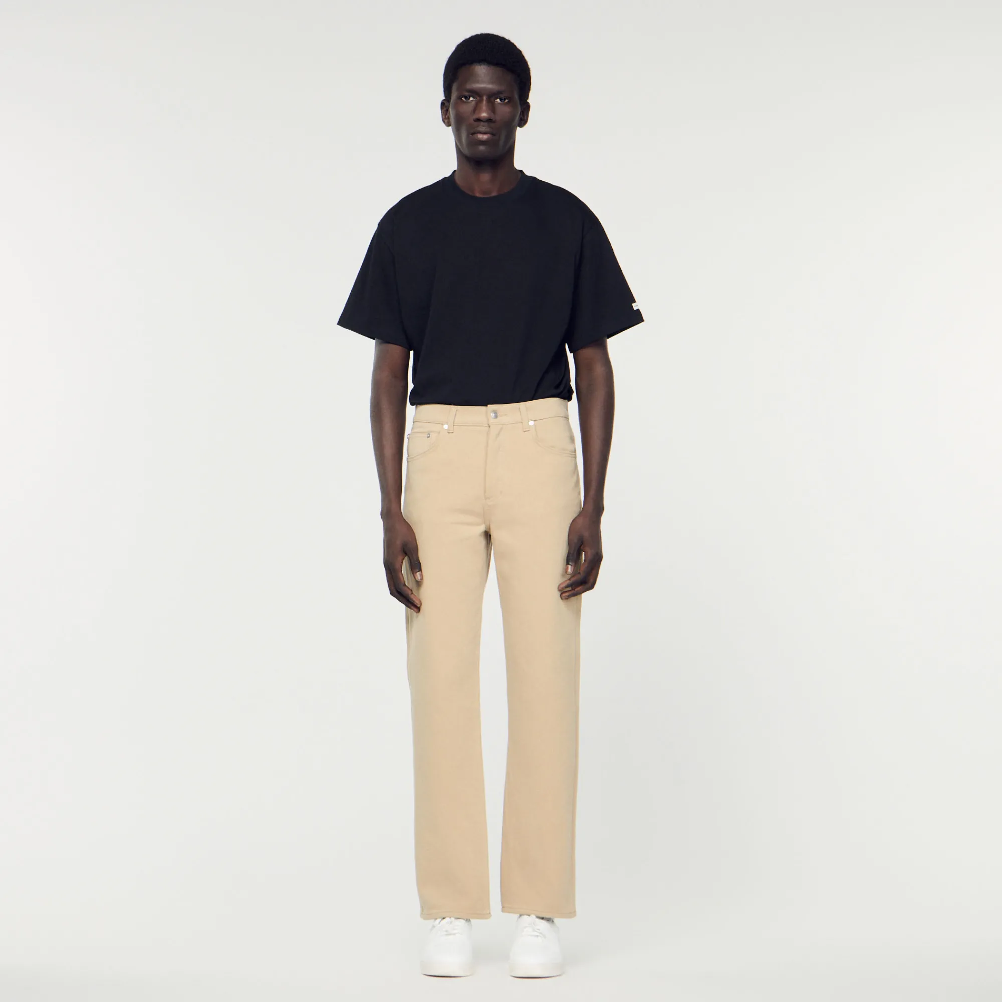 Jeans Dritti In Cotone>Sandro Paris Hot