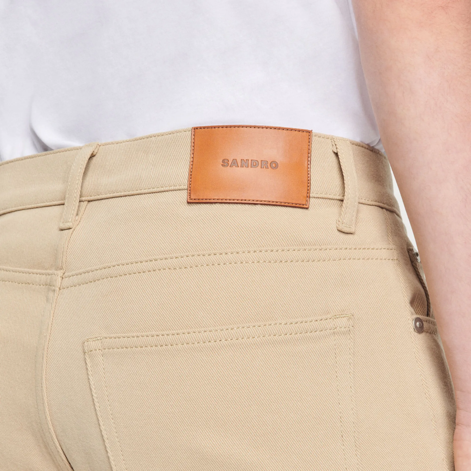 Jeans Dritti In Cotone>Sandro Paris Hot