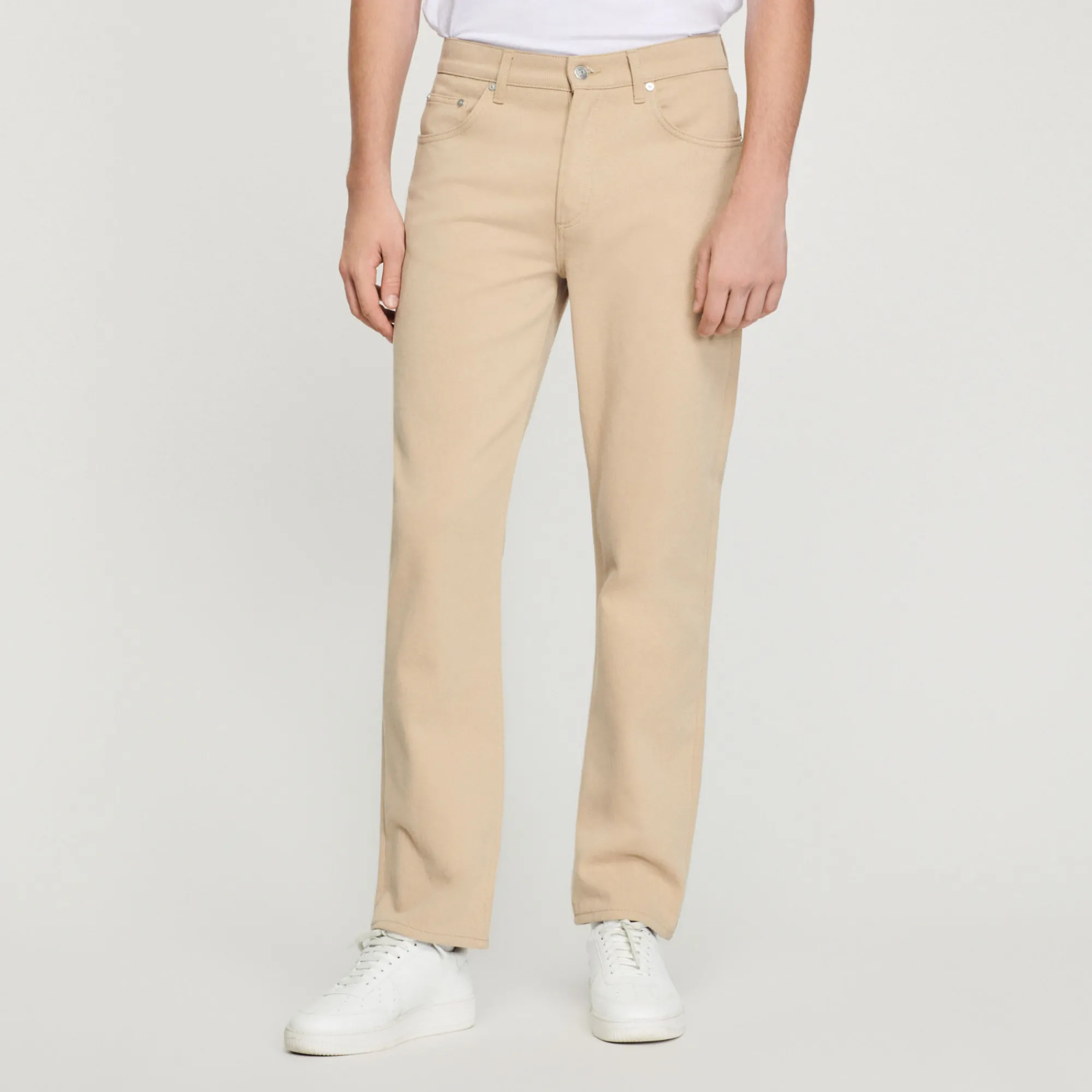 Jeans Dritti In Cotone>Sandro Paris Hot