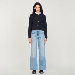 Jeans Larghi>Sandro Paris New