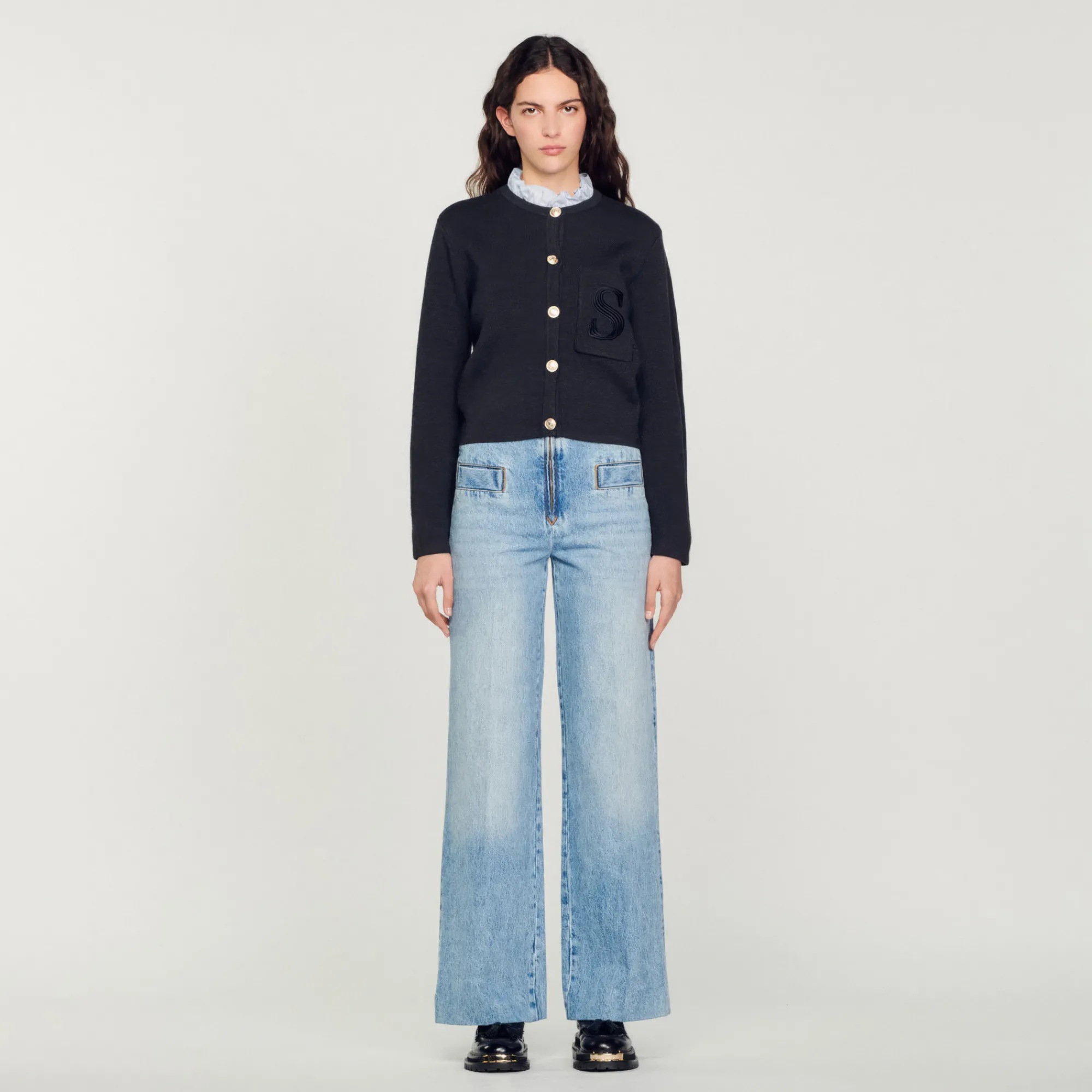 Jeans Larghi>Sandro Paris New