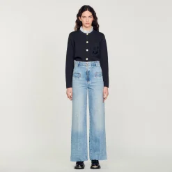 Jeans Larghi>Sandro Paris New