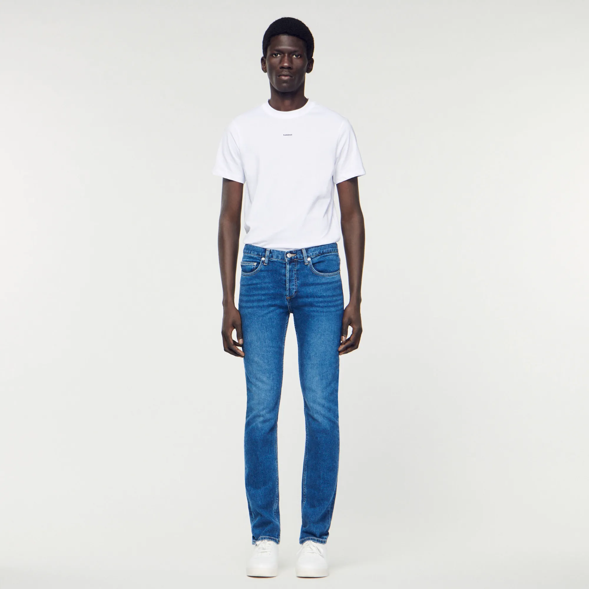 Jeans Slim Con Lavaggio Waterless>Sandro Paris Clearance