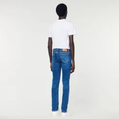 Jeans Slim Con Lavaggio Waterless><noscript><img width=