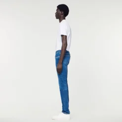 Jeans Slim Con Lavaggio Waterless><noscript><img width=