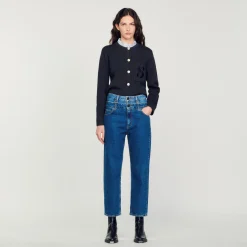Jeans Trompe L'Oeil Linea Mom>Sandro Paris New