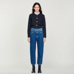 Jeans Trompe L'Oeil Linea Mom>Sandro Paris New