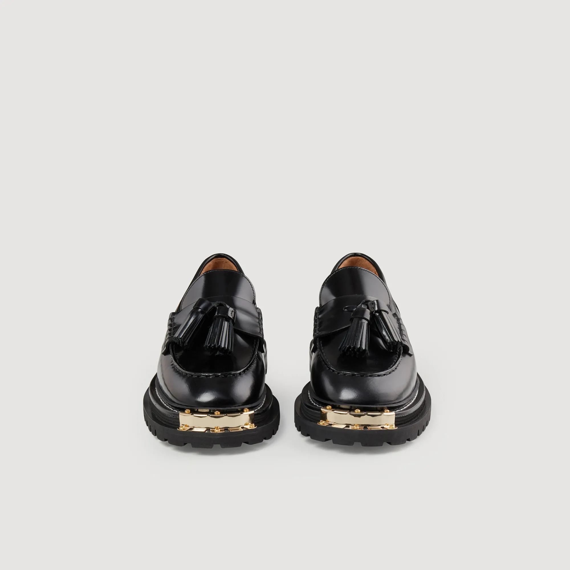 Mocassini In Pelle Con Suola Spessa>Sandro Paris Clearance