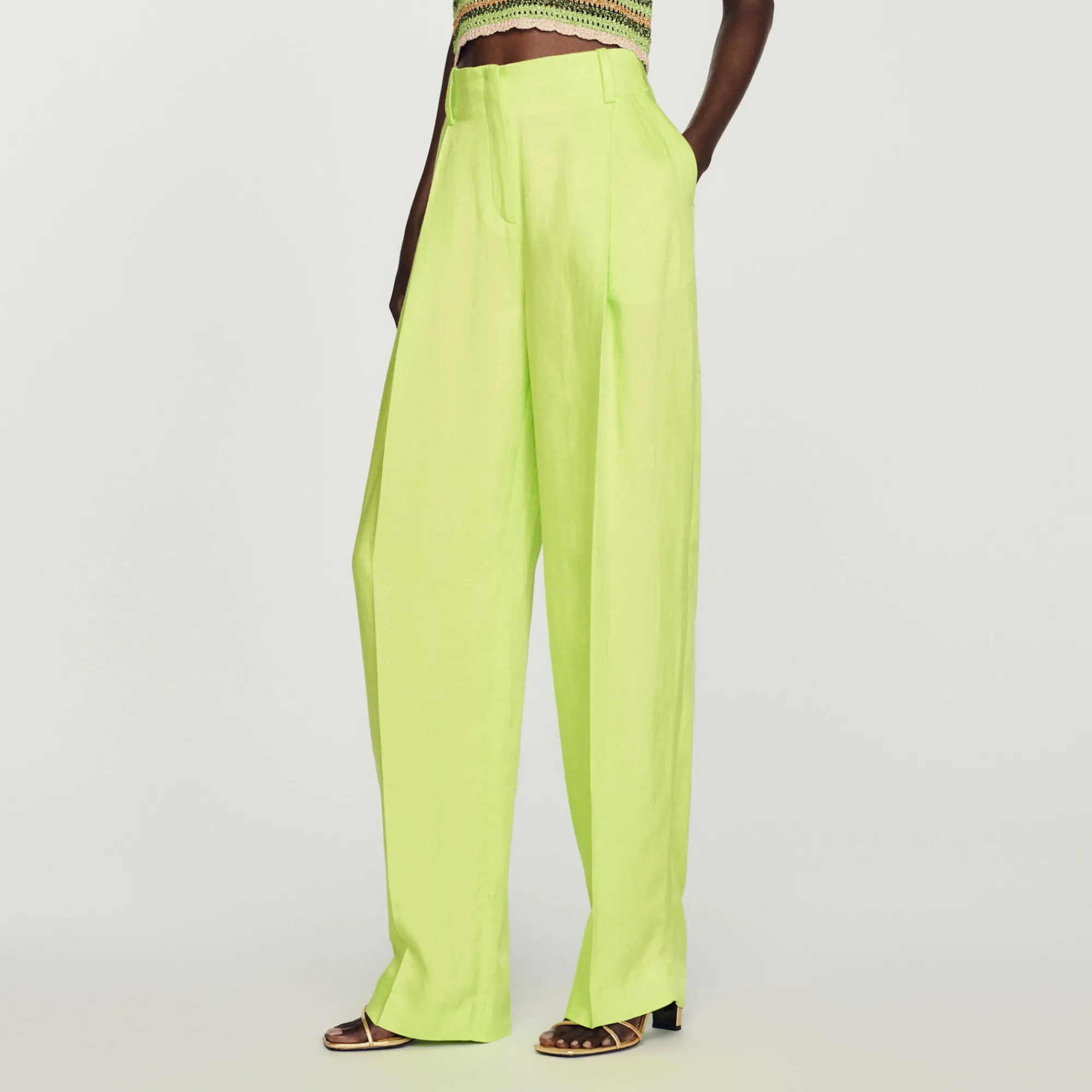 Pantaloni A Vita Alta>Sandro Paris Best