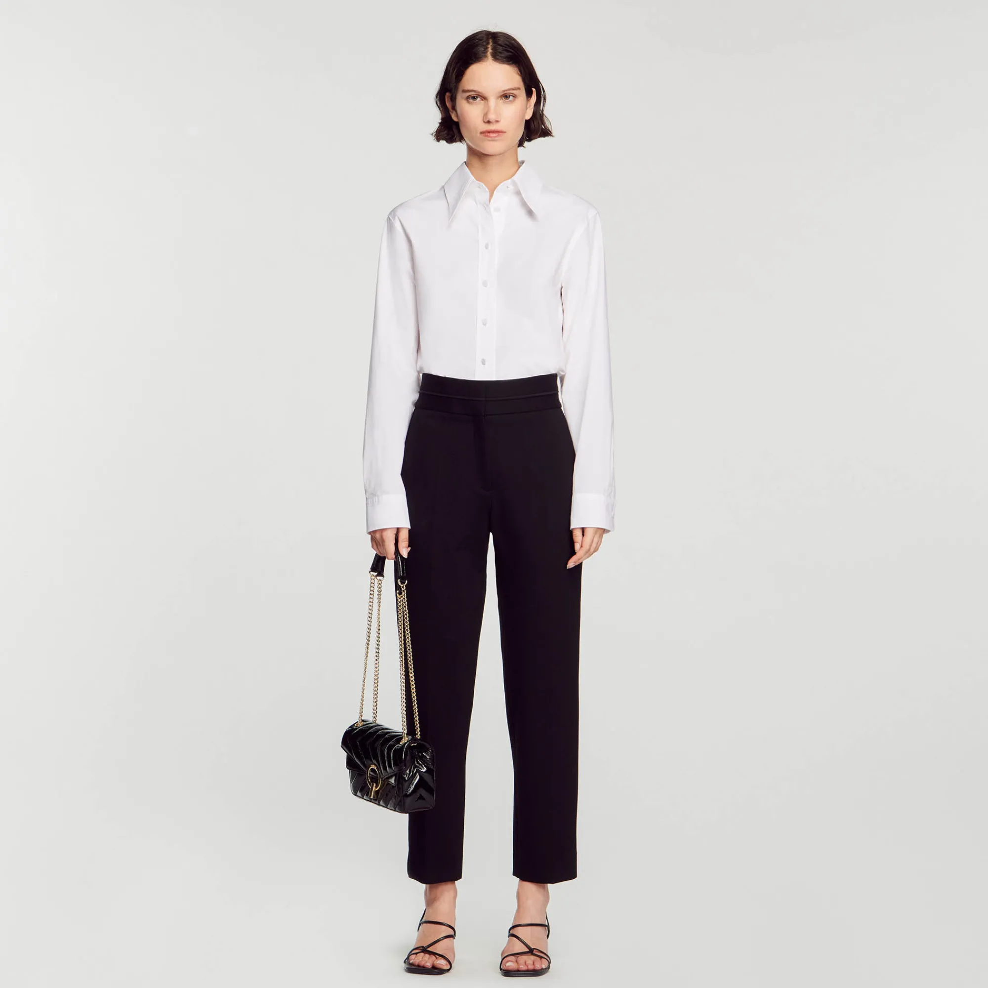 Pantaloni Classici A Vita Alta>Sandro Paris Best