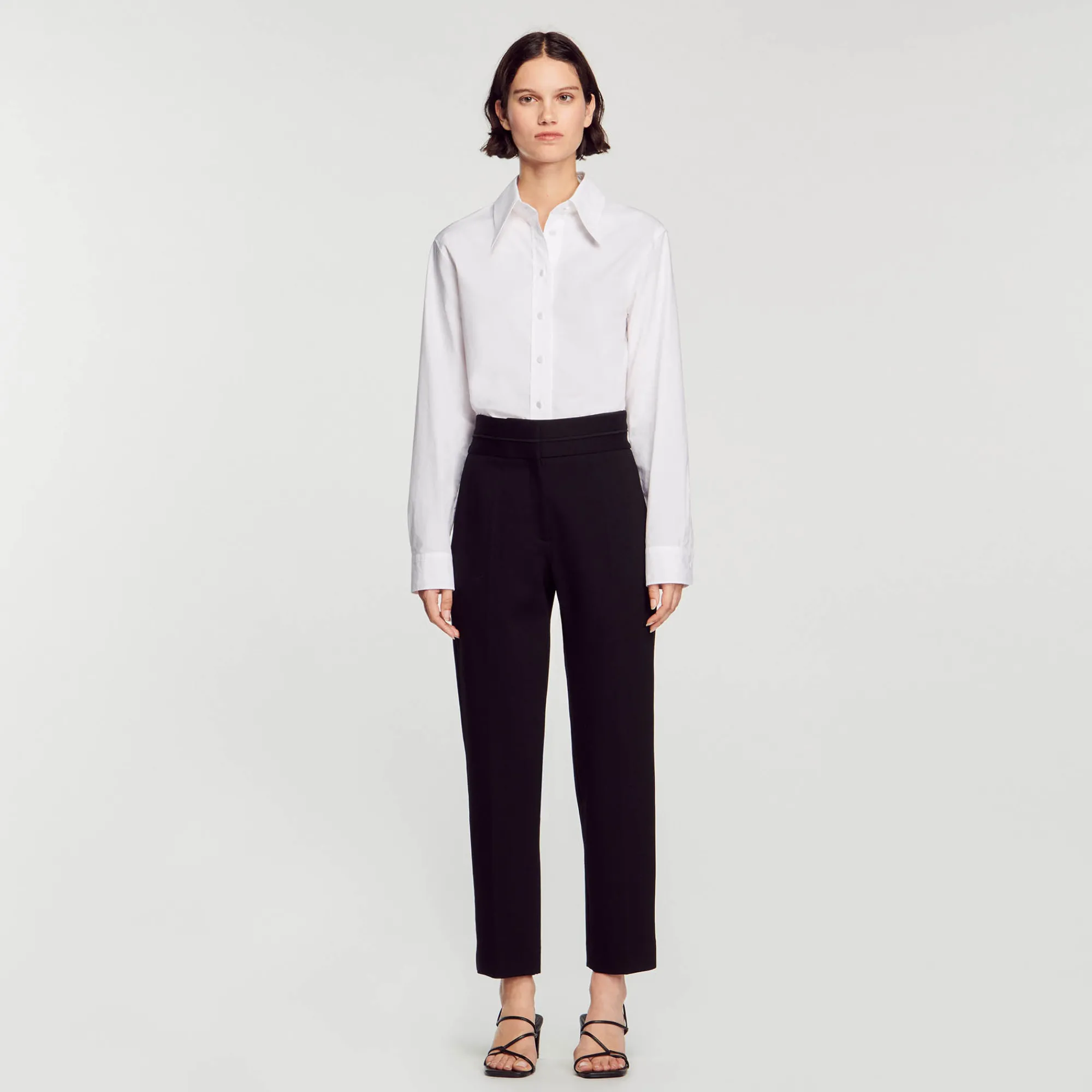 Pantaloni Classici A Vita Alta>Sandro Paris Best