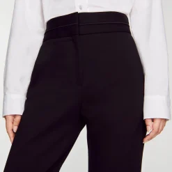 Pantaloni Classici A Vita Alta><noscript><img width=