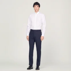 Pantaloni Da Completo Classici In Lana>Sandro Paris Fashion