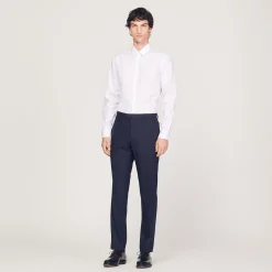 Pantaloni Da Completo Classici In Lana>Sandro Paris Fashion