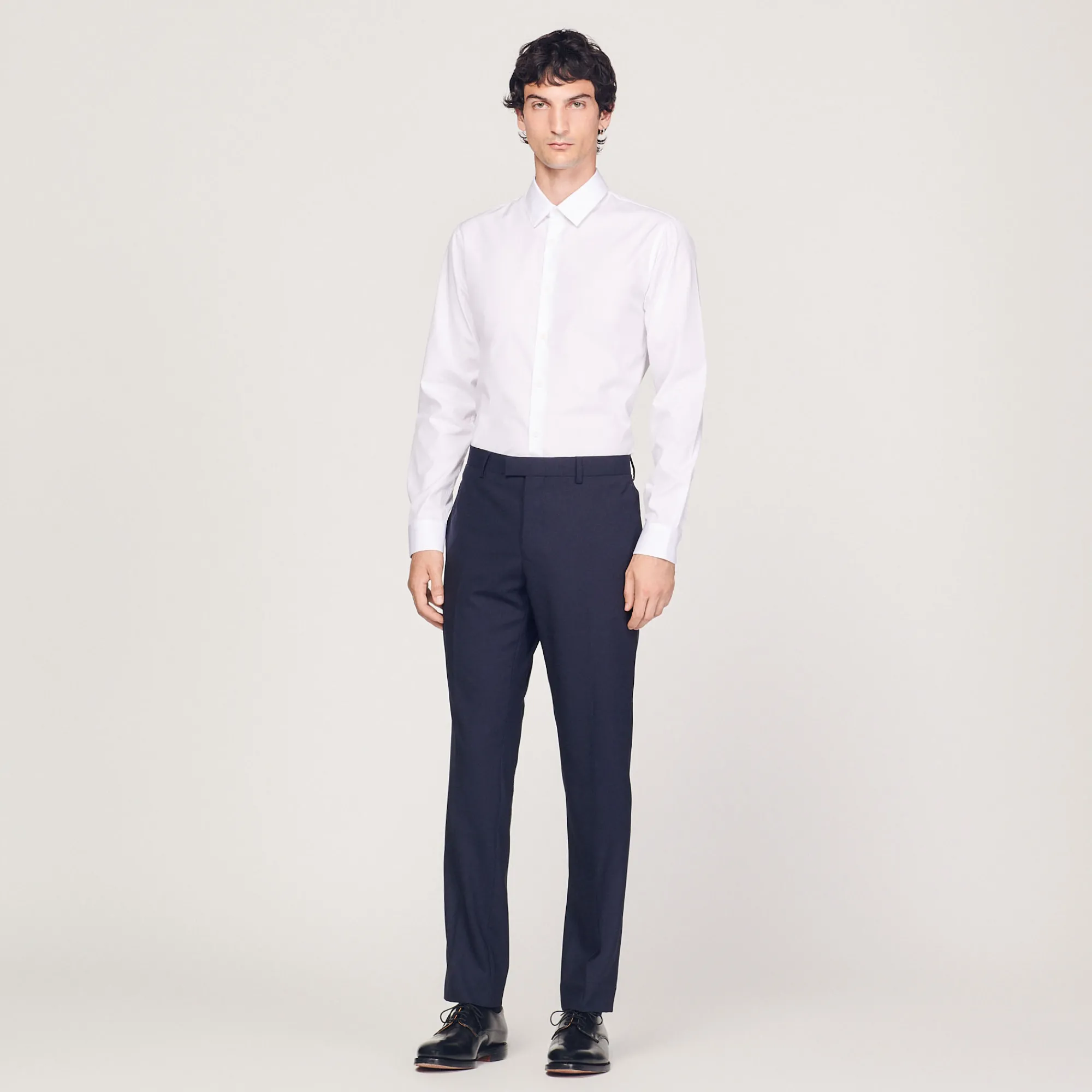Pantaloni Da Completo Classici In Lana>Sandro Paris Fashion