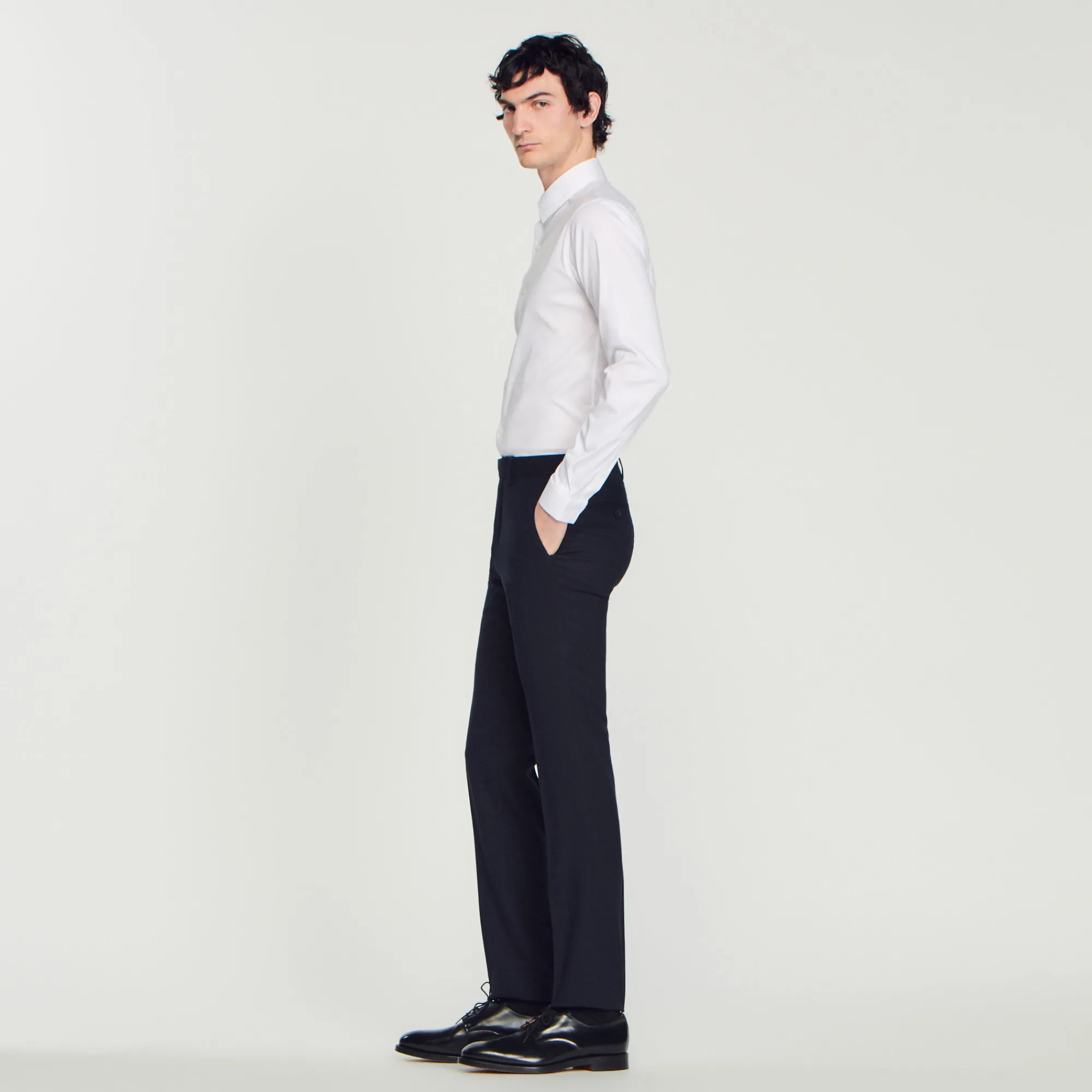 Pantaloni Da Completo In Lana>Sandro Paris New