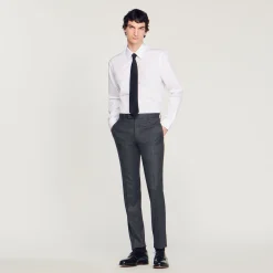 Pantaloni Da Completo In Flanella>Sandro Paris Store