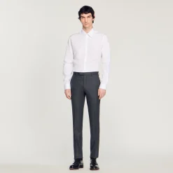 Pantaloni Da Completo In Flanella>Sandro Paris Store