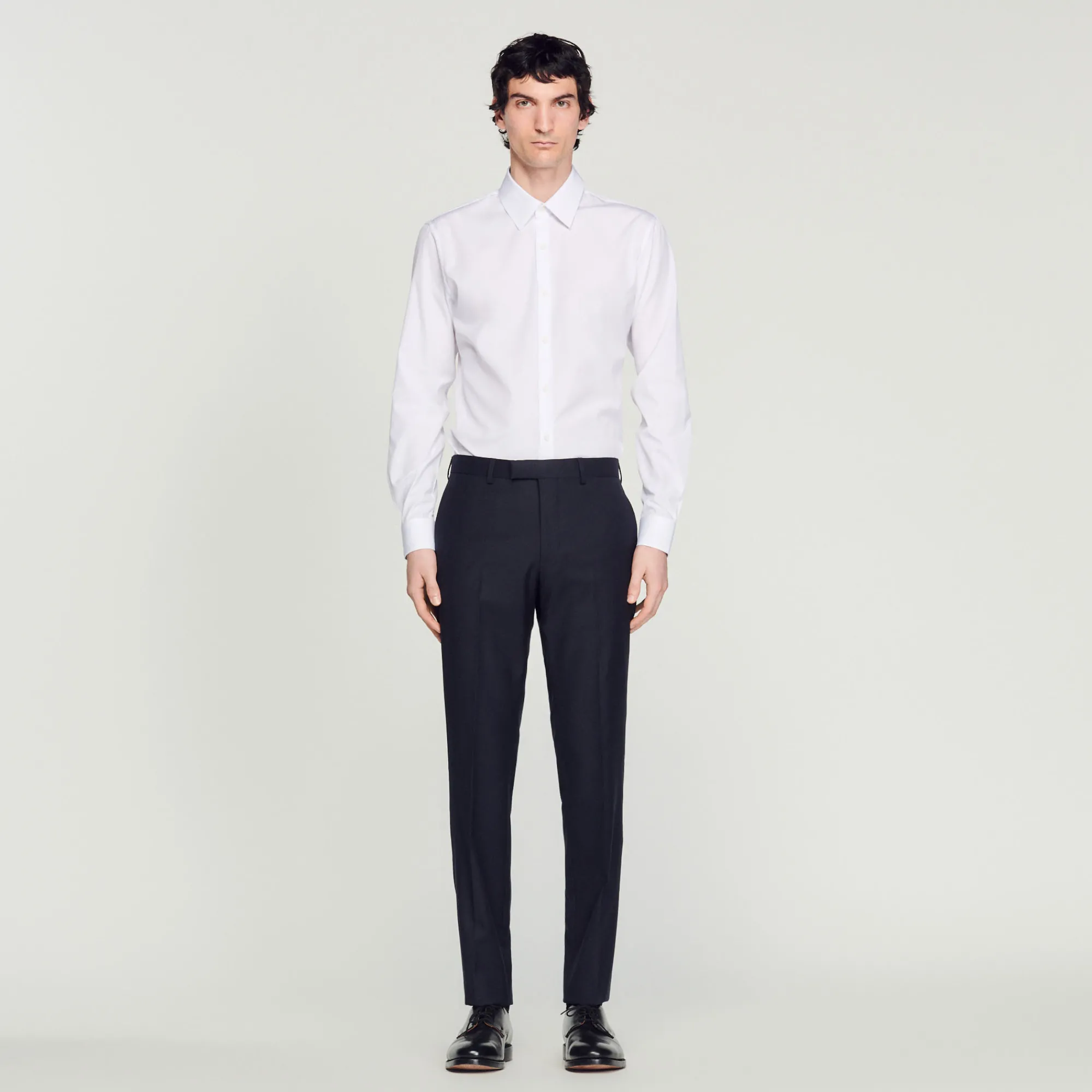 Pantaloni Da Completo In Lana Stretch>Sandro Paris Cheap
