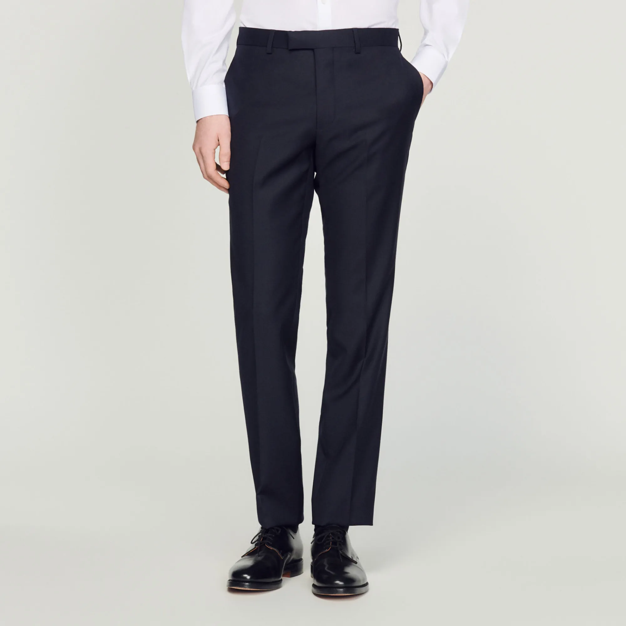 Pantaloni Da Completo In Lana Stretch>Sandro Paris Cheap