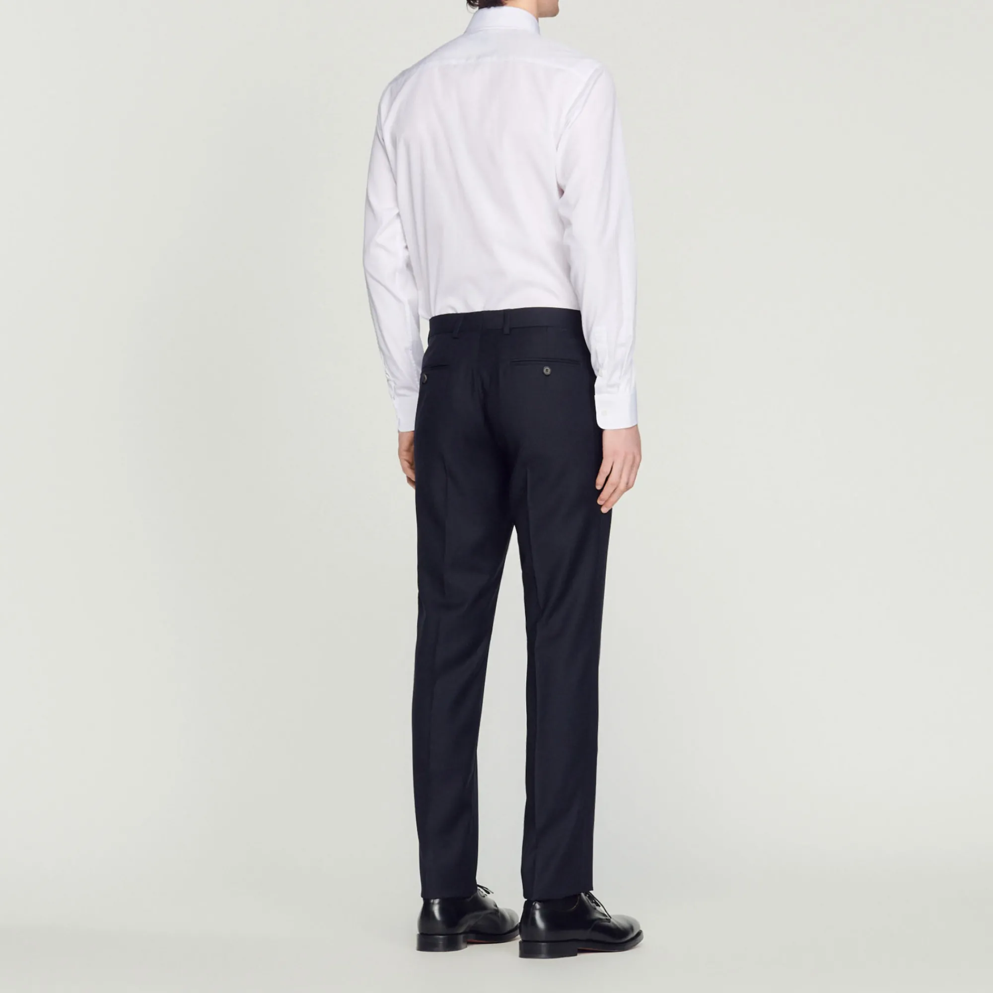 Pantaloni Da Completo In Lana Stretch>Sandro Paris Cheap
