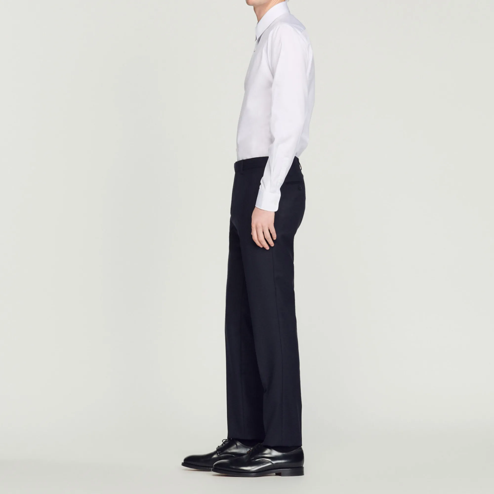 Pantaloni Da Completo In Lana Stretch>Sandro Paris Cheap