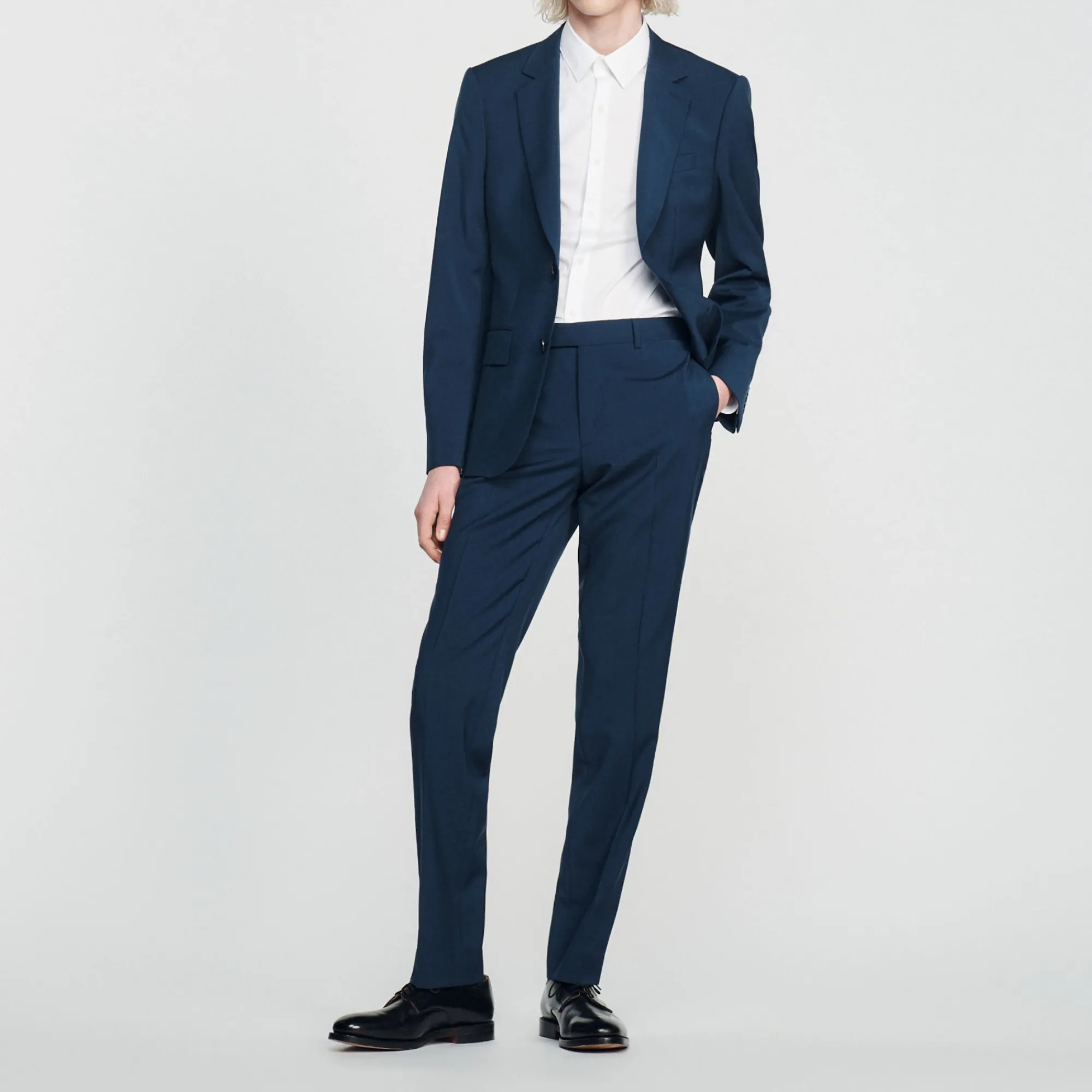 Pantaloni Da Completo In Lana Stretch>Sandro Paris Outlet