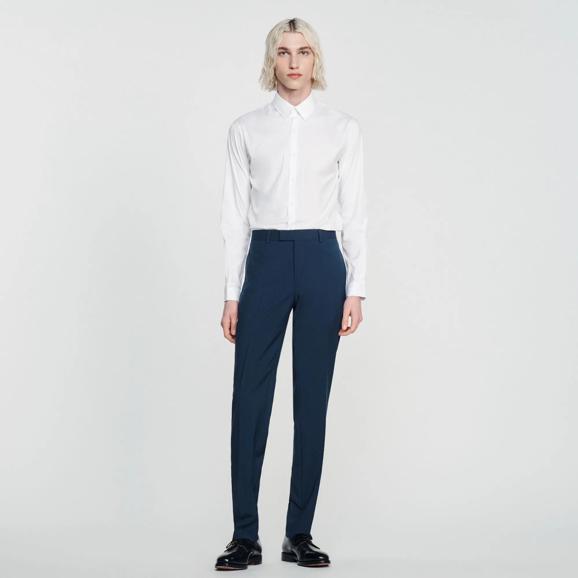 Pantaloni Da Completo In Lana Stretch>Sandro Paris Outlet