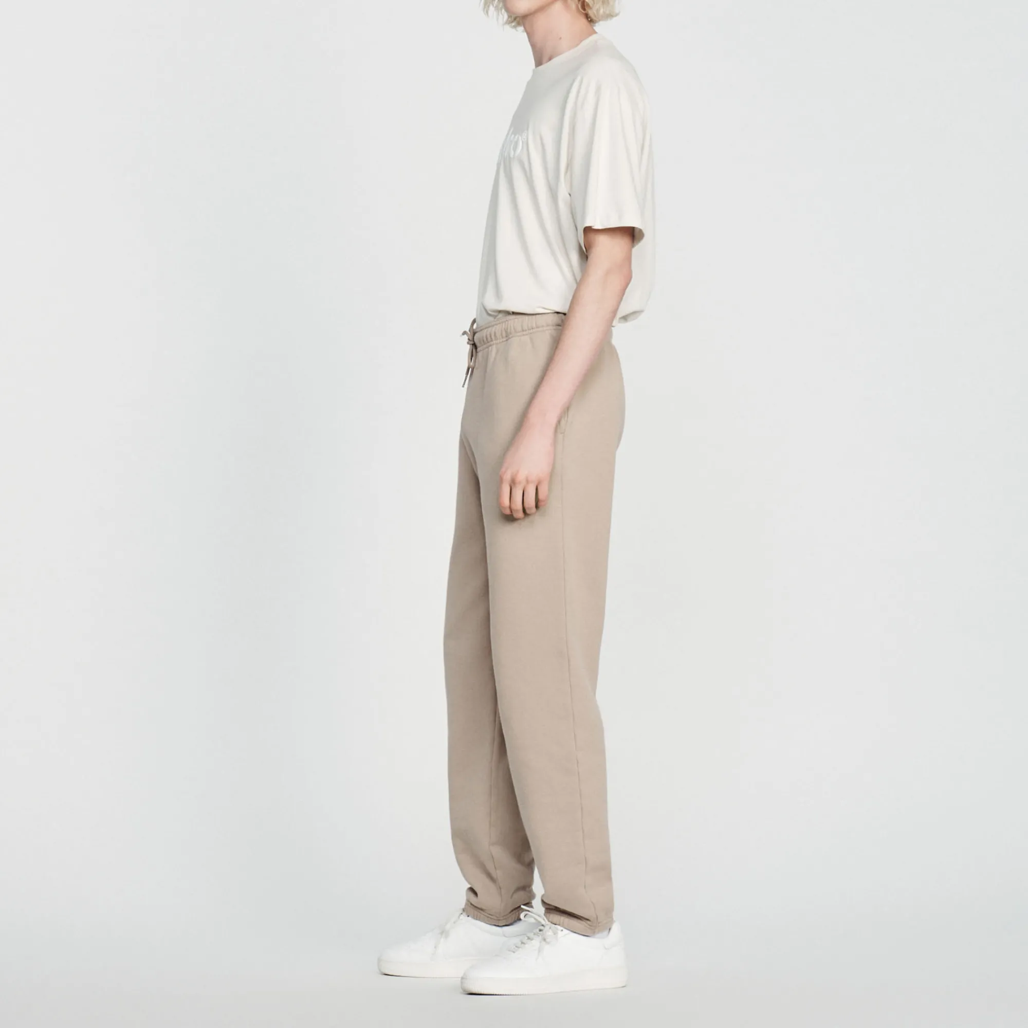 Pantaloni Da Jogging Felpati Ricamati>Sandro Paris Fashion