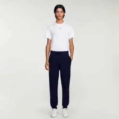 Pantaloni Da Jogging In Maglia>Sandro Paris Fashion