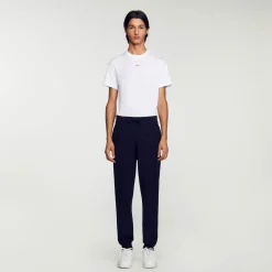 Pantaloni Da Jogging In Maglia>Sandro Paris Fashion
