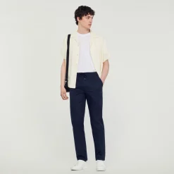 Pantaloni Dritti Elasticizzati>Sandro Paris Best Sale