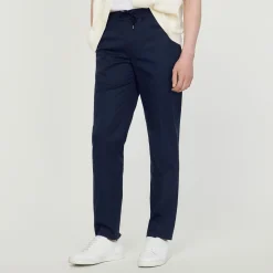 Pantaloni Dritti Elasticizzati><noscript><img width=