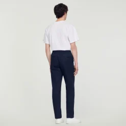 Pantaloni Dritti Elasticizzati><noscript><img width=