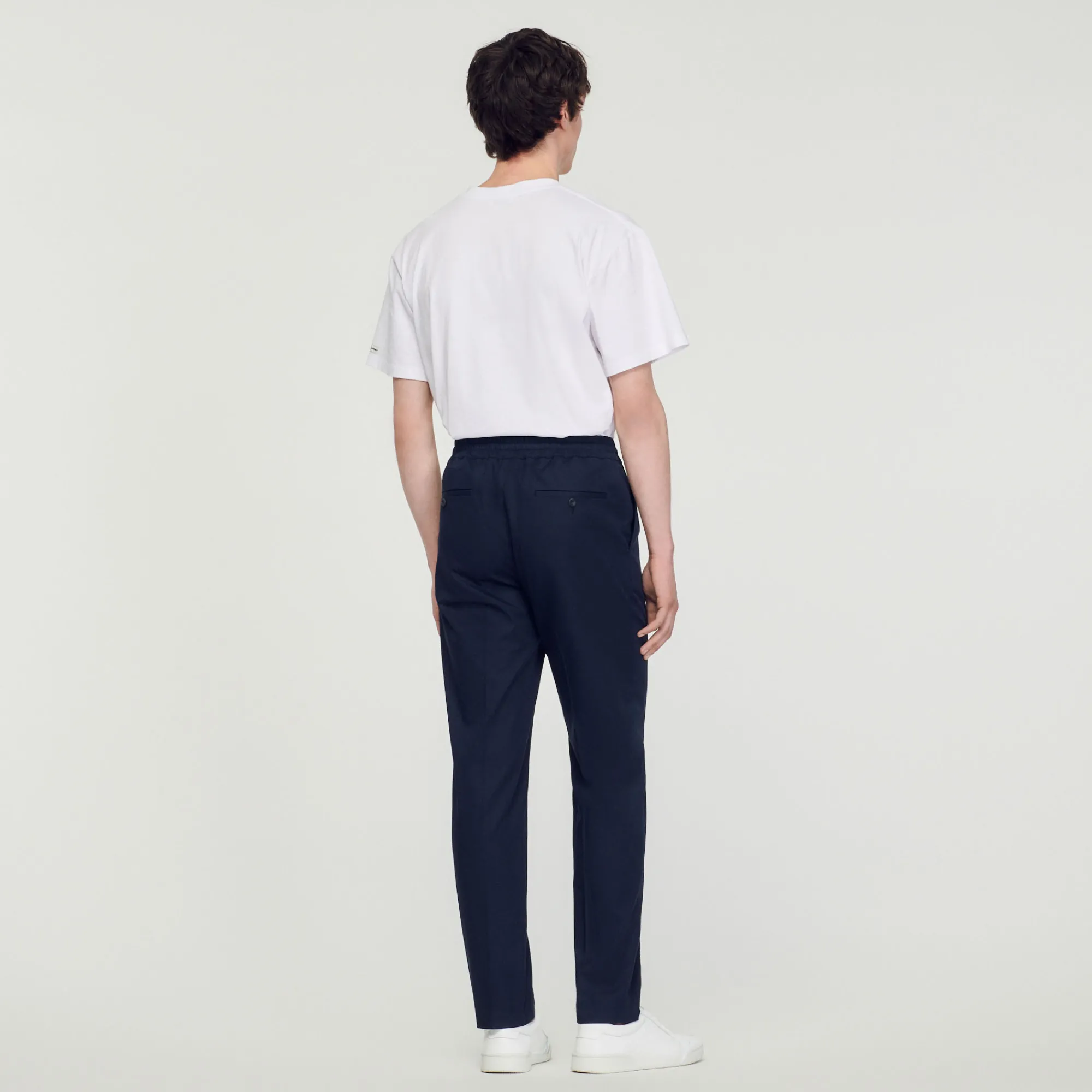 Pantaloni Dritti Elasticizzati>Sandro Paris Best Sale