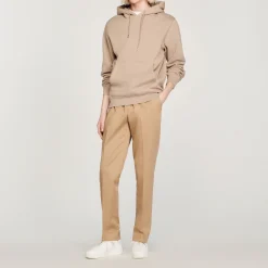 Pantaloni Dritti Elasticizzati>Sandro Paris Sale