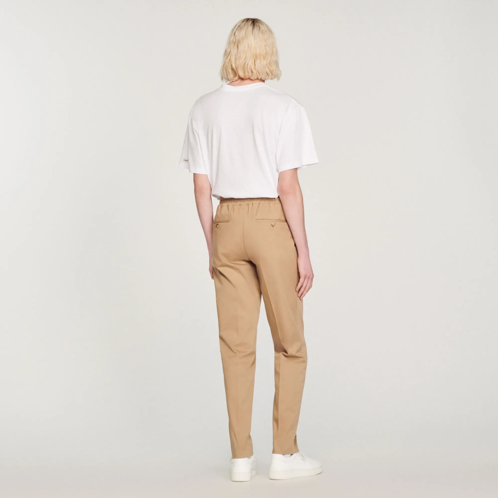 Pantaloni Dritti Elasticizzati>Sandro Paris Sale