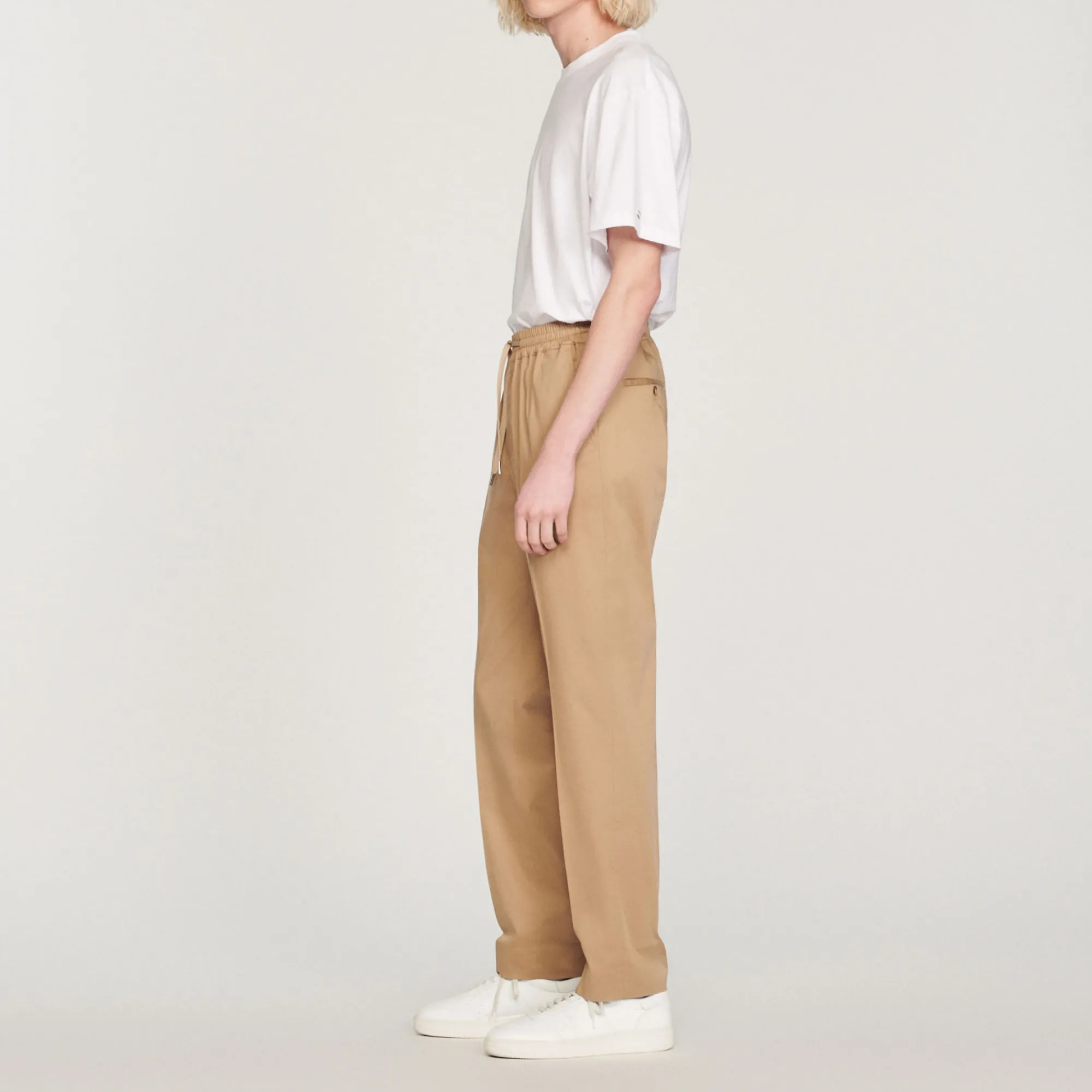 Pantaloni Dritti Elasticizzati>Sandro Paris Sale