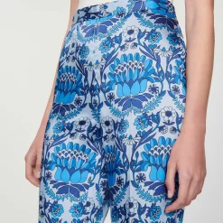 Pantaloni Fluidi Con Stampa Foulard><noscript><img width=