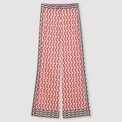 Pantaloni Fluidi Con Stampa Stelle><noscript><img width=