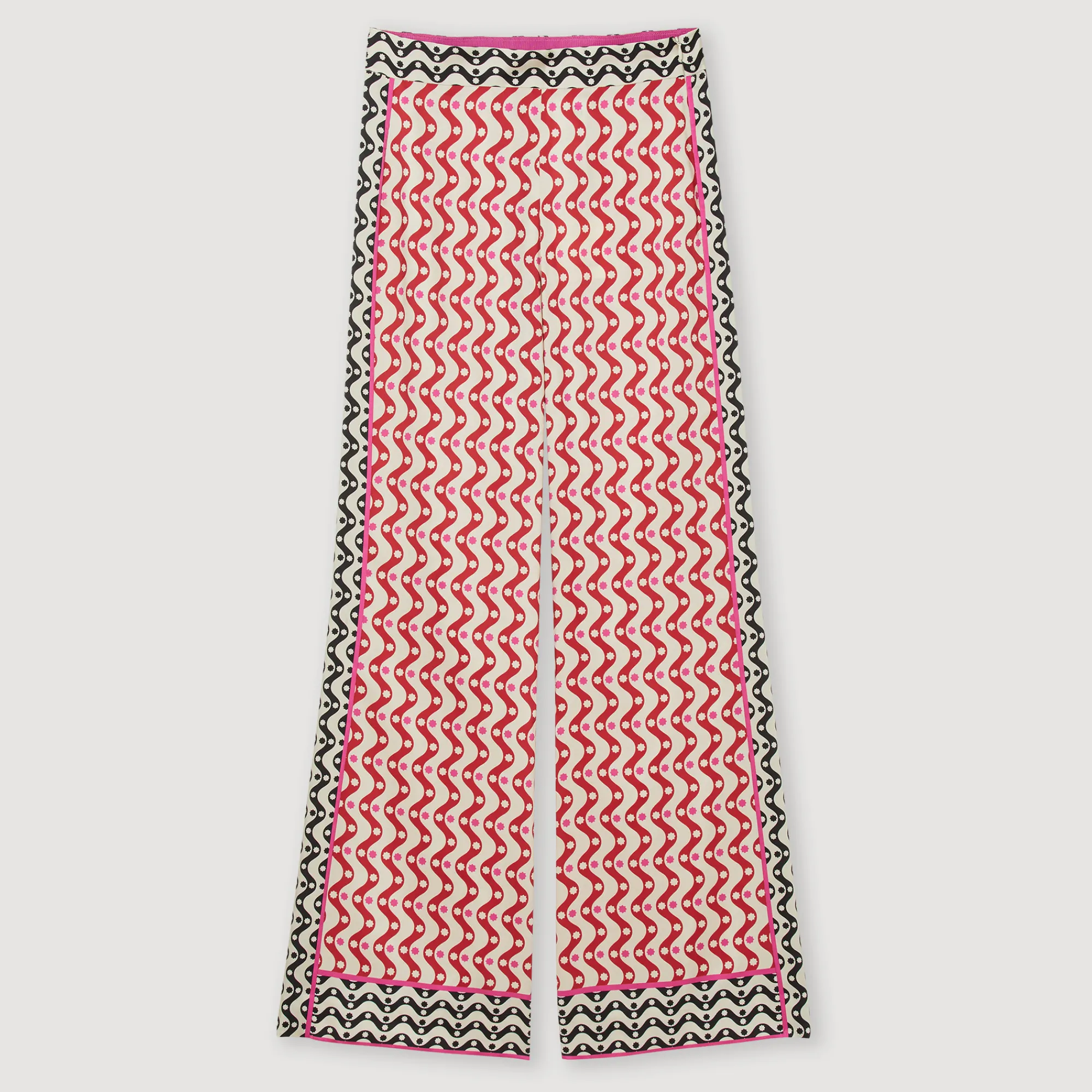Pantaloni Fluidi Con Stampa Stelle>Sandro Paris Store